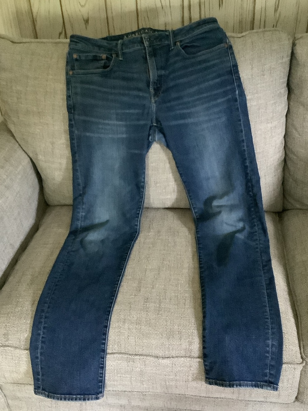 American Eagle Slim Straight Blue Denim Jeans